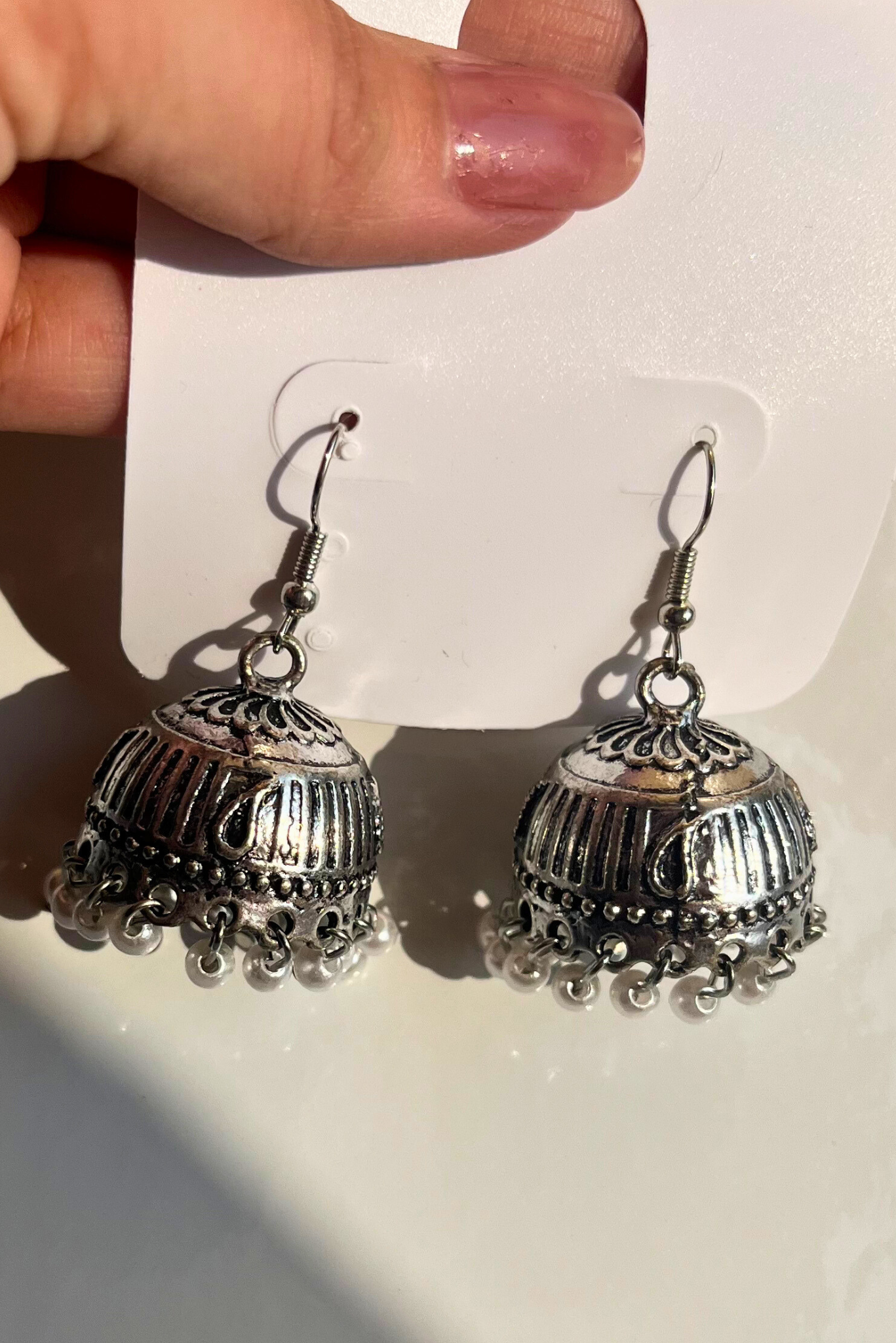 Antique Beads Hook Earring