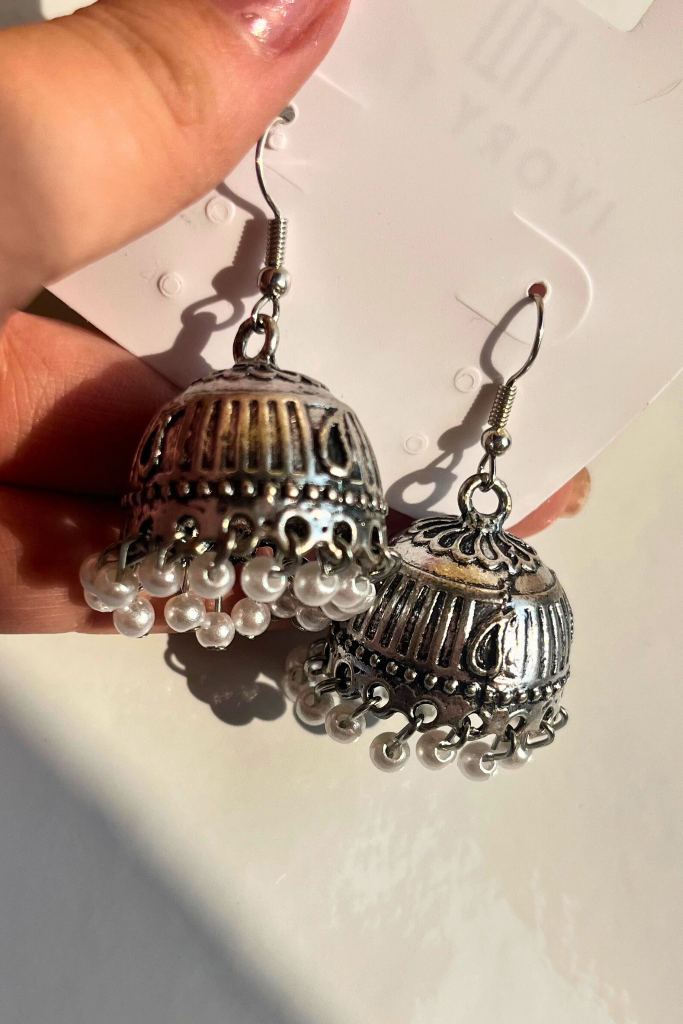 Antique Beads Hook Earring