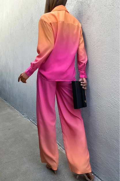 Luxe Silk Ombre Coord Set